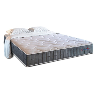 0 - Colchão Casal com Molas Ensacadas Cama inBox Cloud Cinza 138x