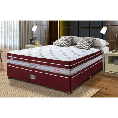 0 - Conjunto Cama Box Casal de Molas Ensacadas Cama inBox Select