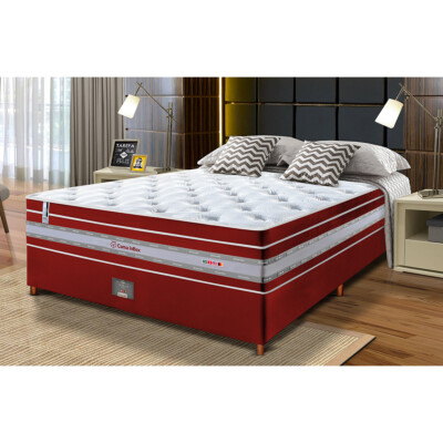 0 - Conjunto Cama Box Casal de Molas Ensacadas Cama inBox Select