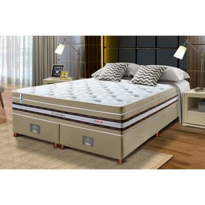 0 - Conjunto Cama Box Queen de Molas Ensacadas Cama inBox Select