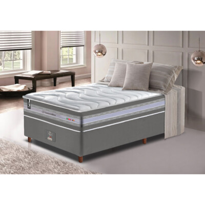 0 - Conjunto Cama Box Solteiro de Molas Ensacadas D33 Cama inBox