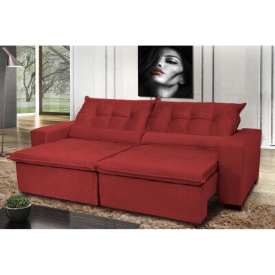 0 - Sofá Montenegro 2,82 Mts Retrátil, Reclinável com Molas no As