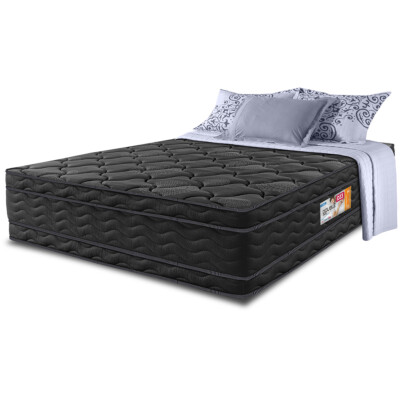 Colchão Casal OrtoFirm Black 138x188x32 Double Face Espuma D33 Preto