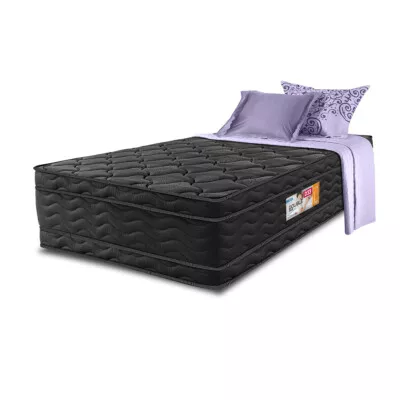 Colchão Solteiro OrtoFirm Black 88x188x32 Double Face Espuma D33 Preto