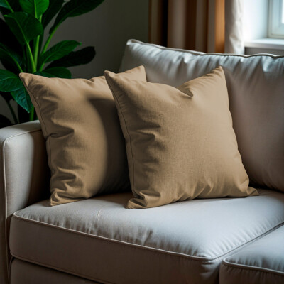 Kit 2 Capas de Almofadas Boucle Caramelo 45x45cm Cama inBox