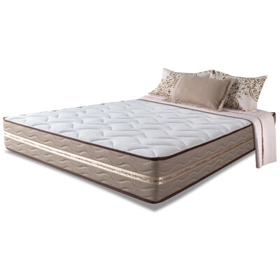 Colchão Queen de Molas Ensacadas 158x198x22 Cama inBox Smart Gold Bege