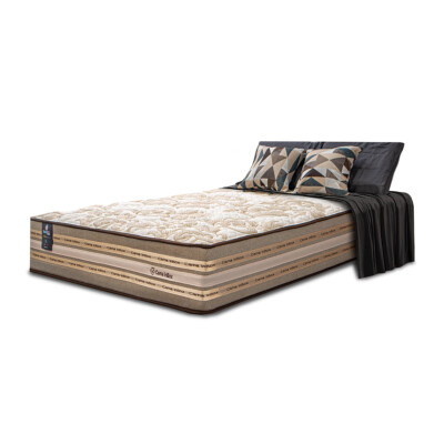 Colchão Solteiro Molas Ensacadas Pillow In 88x188x31 Cama inBox Duo Linem Bege